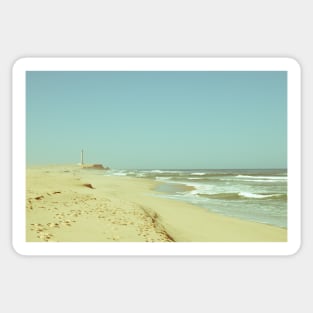 Lighthouse on a beach in Dakhla Sticker